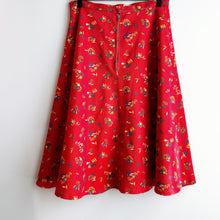 Load image into Gallery viewer, Vintage Cute Cute Red Skirt
