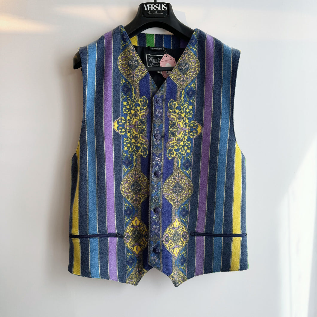 Versace Pattern Wool Waistcoat