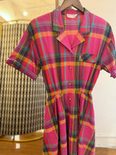 Load image into Gallery viewer, Vintage Check Pattern Dress
