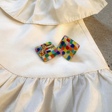 Load image into Gallery viewer, Japan Designer | Colourful check Earrings
