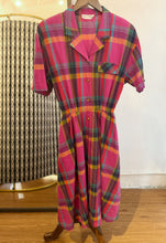 Load image into Gallery viewer, Vintage Check Pattern Dress
