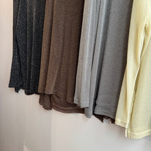 Load image into Gallery viewer, Jamm select | Sheer Glitter Top (Black/grey/brown/ivory)
