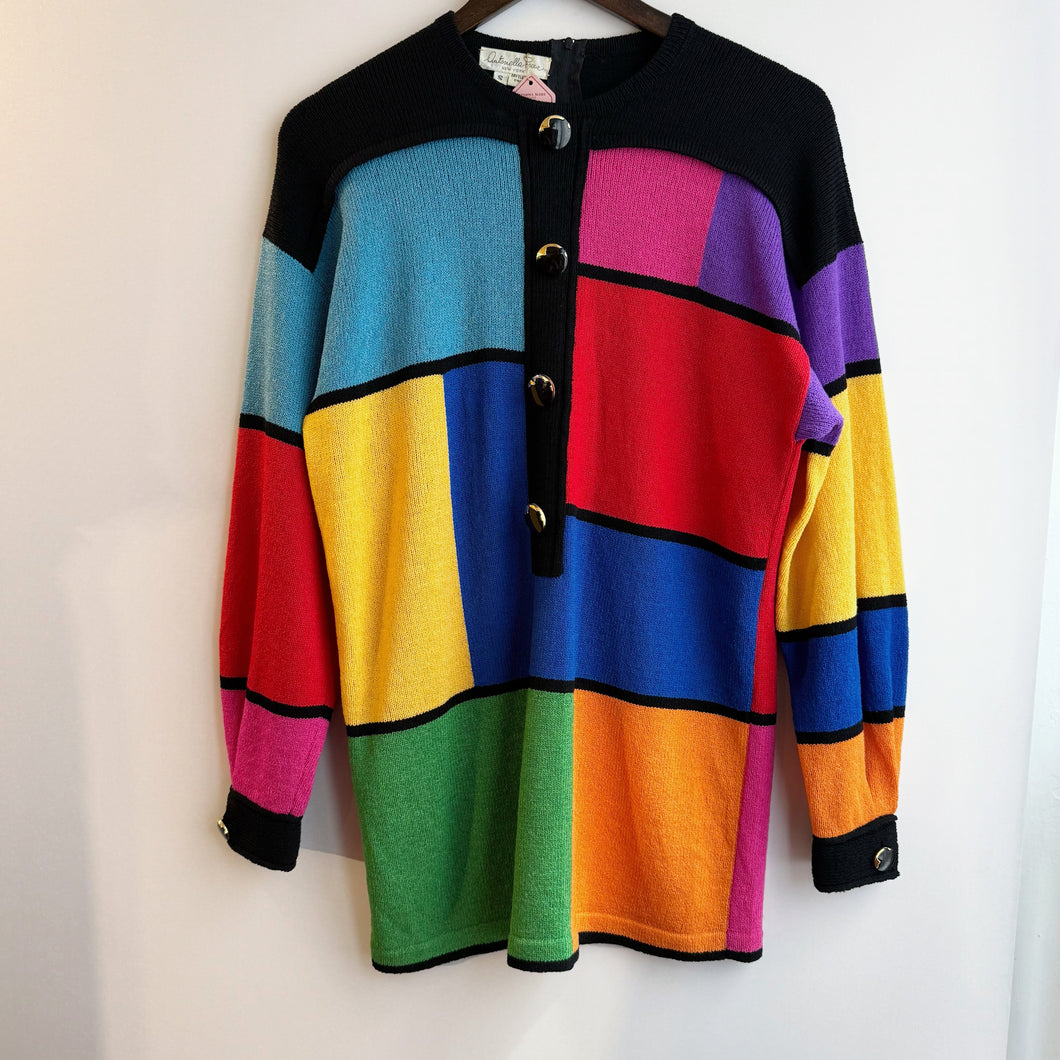 Colourblock Knit Top