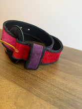 Load image into Gallery viewer, Vintage Colourblock suede belt
