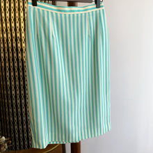 Load image into Gallery viewer, Vintage Guy Laroche Blue striped skirt
