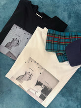 Load image into Gallery viewer, Jamm select | Drunk Cat Print Tee (White/Black)
