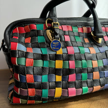 Load image into Gallery viewer, Vintage Woven Colour Leather bag
