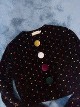 Load image into Gallery viewer, Grandma mary design | Dot dot dot velvet cropped jacket
