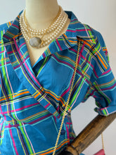 Load image into Gallery viewer, 90s KENZO Check Pattern Blouse
