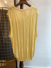 Load image into Gallery viewer, Daks Yellow Knitted Tank top
