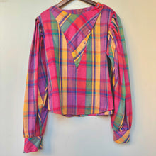 Load image into Gallery viewer, Vintage Check Pattern Blouse
