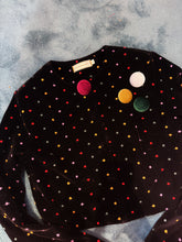 Load image into Gallery viewer, Grandma mary design | Dot dot dot velvet cropped jacket

