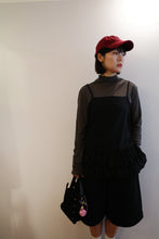 Load image into Gallery viewer, Jamm select | Fafa Sleeve Mesh Top (Grey/Ivory)
