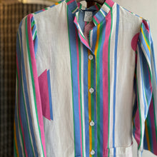 Load image into Gallery viewer, USA Vintage Rainbow Striped Shirt
