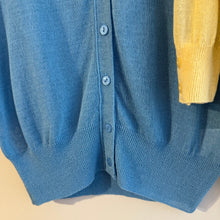 Load image into Gallery viewer, Jamm Select | Button Front Knit Top (Blue/Yellow)
