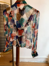 Load image into Gallery viewer, Vintage Pattern Sheer Blouse
