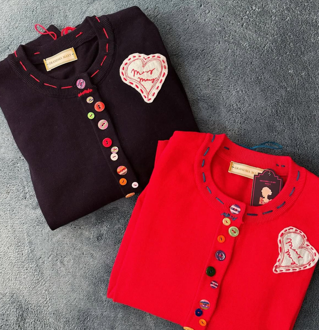 ✿marymary✿ many many buttons cardigan