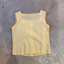 Load image into Gallery viewer, Vintage Butter Yellow Trims Details Tank Top🥞
