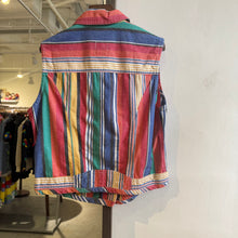 Load image into Gallery viewer, Vintage Striped Sleeveless Jacket

