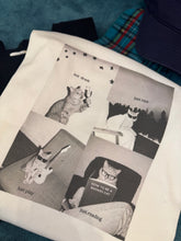 Load image into Gallery viewer, Jamm select | Drunk Cat Print Tee (White/Black)
