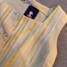 Load image into Gallery viewer, Vintage Butter Yellow Trims Details Tank Top🥞
