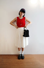 Load image into Gallery viewer, Jamm select | Tied waist Skirt (White/denim/grey)
