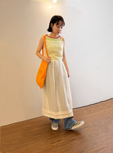 Load image into Gallery viewer, Jamm select | Ruffle Sheer Slipdress (White/Black/peach)
