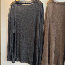 Load image into Gallery viewer, Jamm select | Sheer Glitter Top (Black/grey/brown/ivory)
