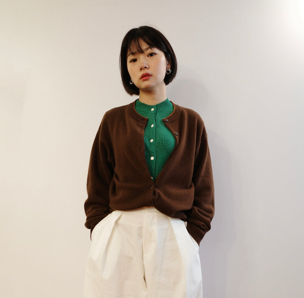 Jamm select | Cotton Cardigan (Green/Red/Pink)