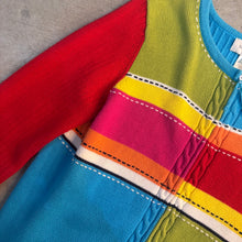 Load image into Gallery viewer, Vintage Colourblock Knit Cardigan
