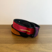 Load image into Gallery viewer, Vintage Colourblock suede belt
