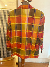 Load image into Gallery viewer, 80s Vintage Checked Blazer
