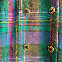 Load image into Gallery viewer, Vintage Double breast Check Pattern Dress /Jacket
