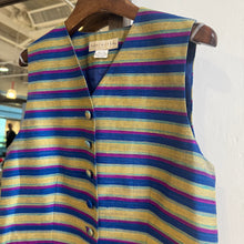 Load image into Gallery viewer, Vintage Striped Silk Vest

