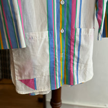 Load image into Gallery viewer, USA Vintage Rainbow Striped Shirt
