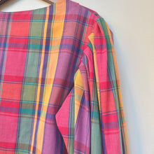 Load image into Gallery viewer, Vintage Check Pattern Blouse
