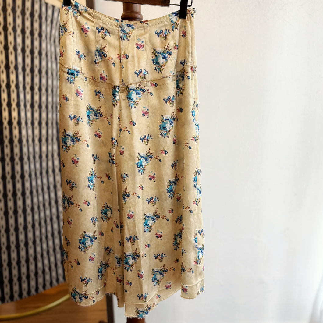 TOGA Archives Raw Edge Pattern Skirt