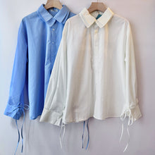 Load image into Gallery viewer, Jamm select | Double collar Shirt (White/Blue)
