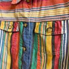 Load image into Gallery viewer, Vintage Striped Sleeveless Jacket
