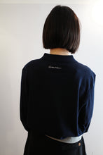 Load image into Gallery viewer, Jamm select | Colourblock knit polo top (Navy/Brown)
