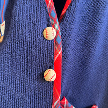 Load image into Gallery viewer, Vintage Baseball Knit Vest
