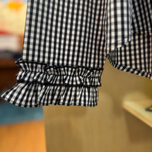 Load image into Gallery viewer, Jamm design | Ruffle Collar Gingham Shirt
