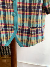 Load image into Gallery viewer, 80s Check Pattern Jacket
