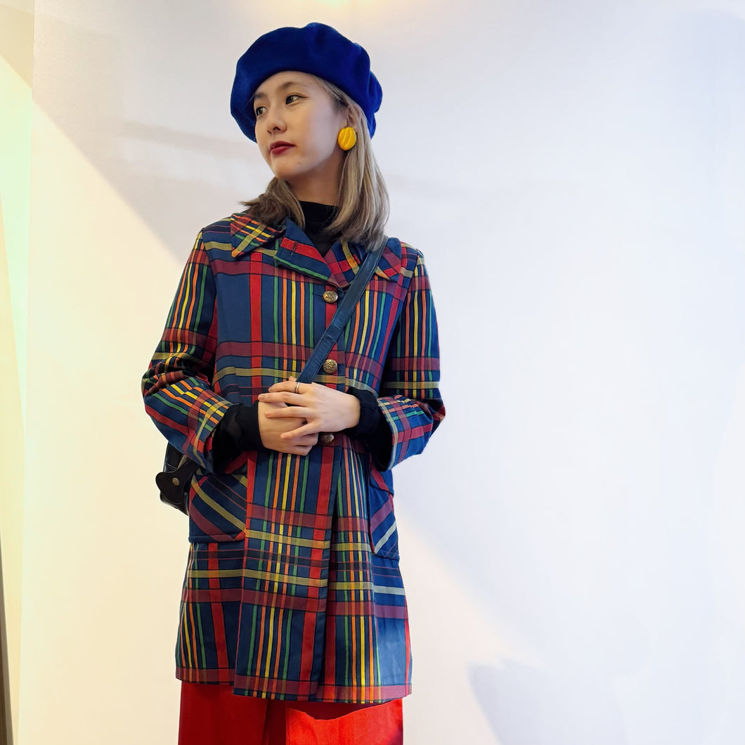 USA Vintage Check Pattern Jacket