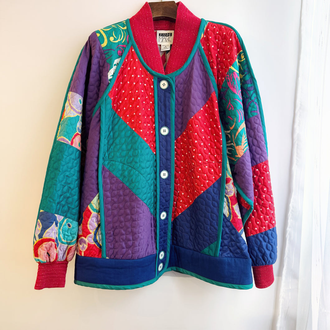 Jeanne Marc Patchwork Quilted Jacket