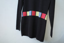 Load image into Gallery viewer, Mondi Colourblock Turtle Neck Knit Long Top
