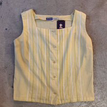 Load image into Gallery viewer, Vintage Butter Yellow Trims Details Tank Top🥞
