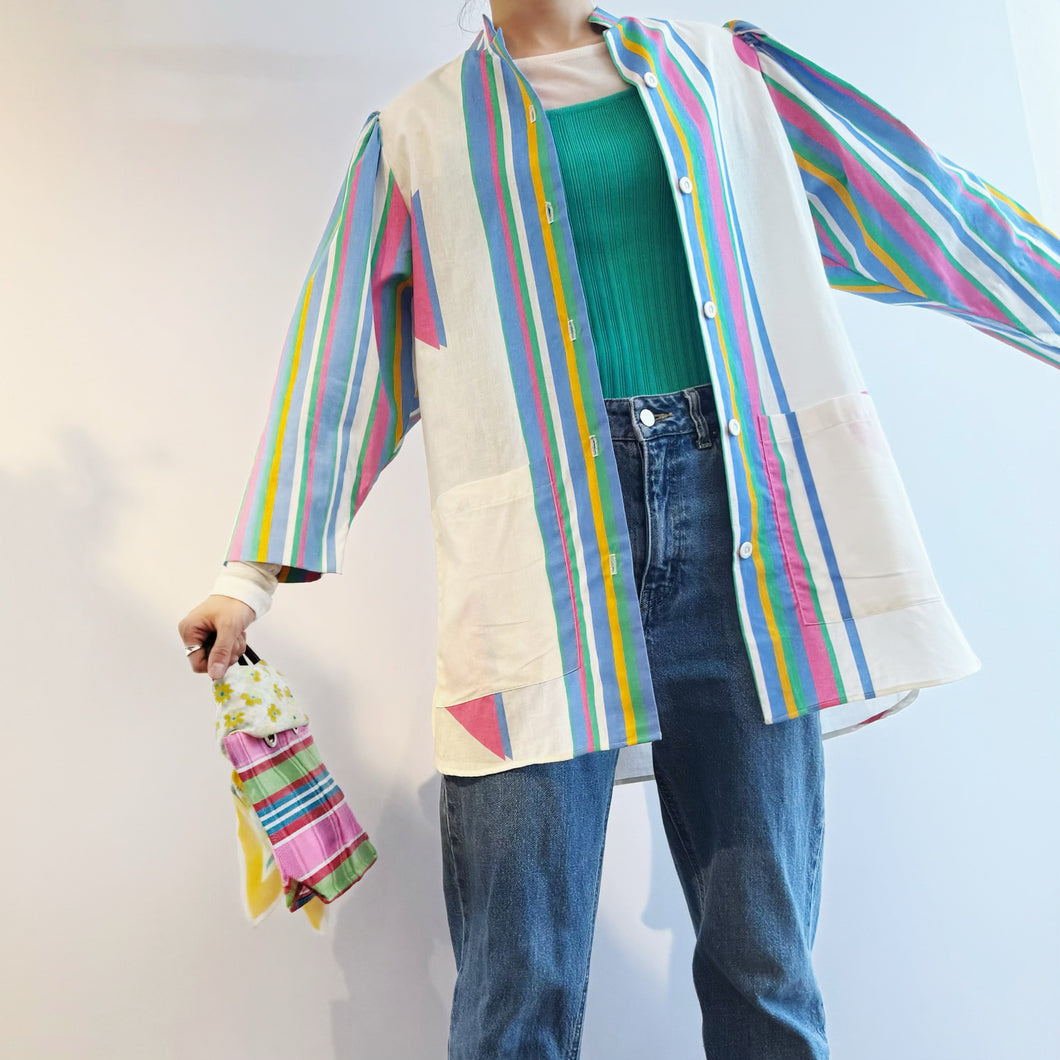 USA Vintage Rainbow Striped Shirt