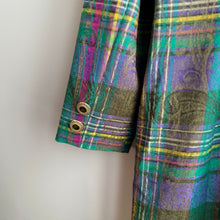Load image into Gallery viewer, Vintage Double breast Check Pattern Dress /Jacket

