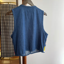 Load image into Gallery viewer, Vintage Denim Patchwork Vest
